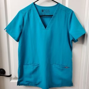 FIGS Small Casma Scrub Top Limited Color Teal